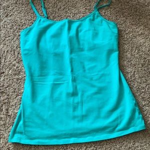 Express Tops - Turquoise shelf bra cami Express Tops - Turquoise shelf bra cami
